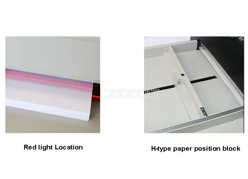 A4 Electric Paper Cutting Machine Manual Feeding Paper Heavy 40mm Thick Layer Paper Trimmer Cutting Device Max Width 330mm J330D