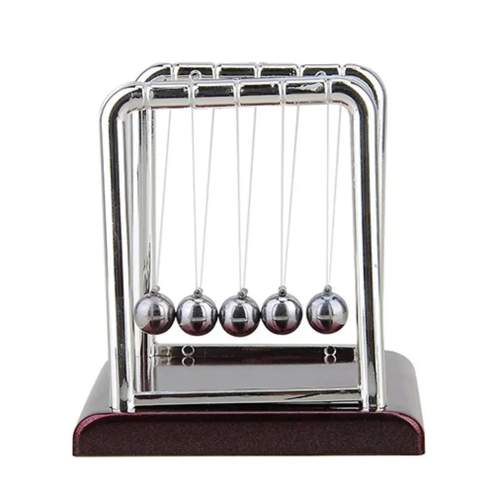 Creative Decoration Cradle Steel Balance Ball Physics Science Pendulum Desk Table Decor Fun Toy Gift Living Room Home