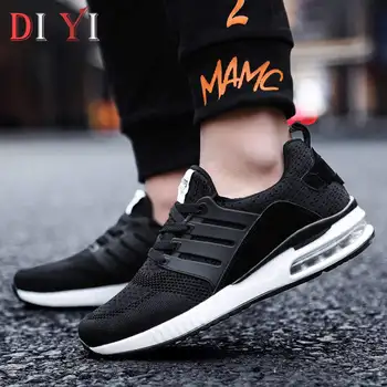 

Air Shoes Sport Women Mesh Breathable Slip-on Running Sneakers 2020 Women's Black Sports Shoes Unisex Low Sock Shoe Big Size A12