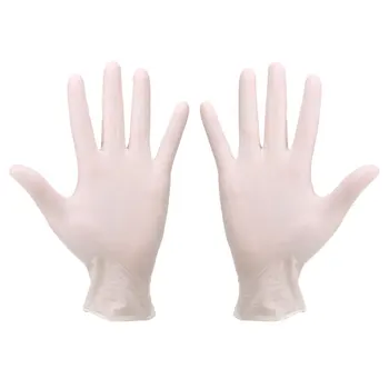 

100pcs S/M/L Disposable Natral Latex Gloves Good Elastic Hemp Surface Industrial Home Safety Protective Gloves