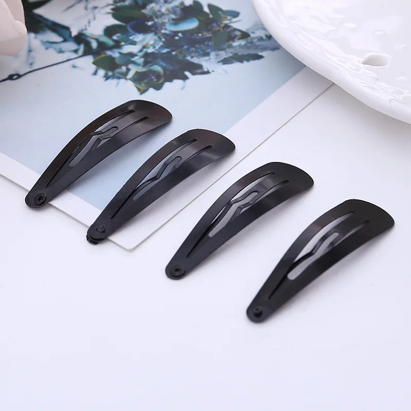 100Pcs Cute 5CM Hair Clips Pins Metal Snap Hair Accessories for Girls BB Hairpins Black Headbands for Kids Hairgrips Styling hair accessories hair clips hair headband accessories
