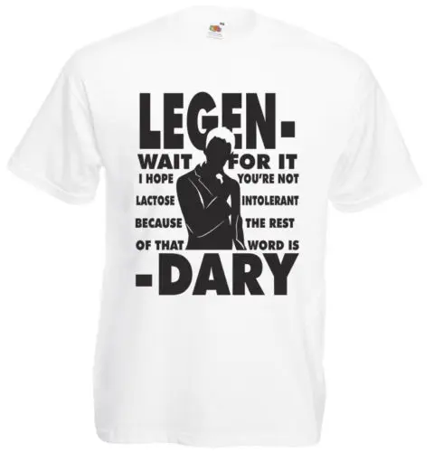 Legend wait for it Dary How I Met your Mother Inspired Мужская футболка классная Повседневная мужская