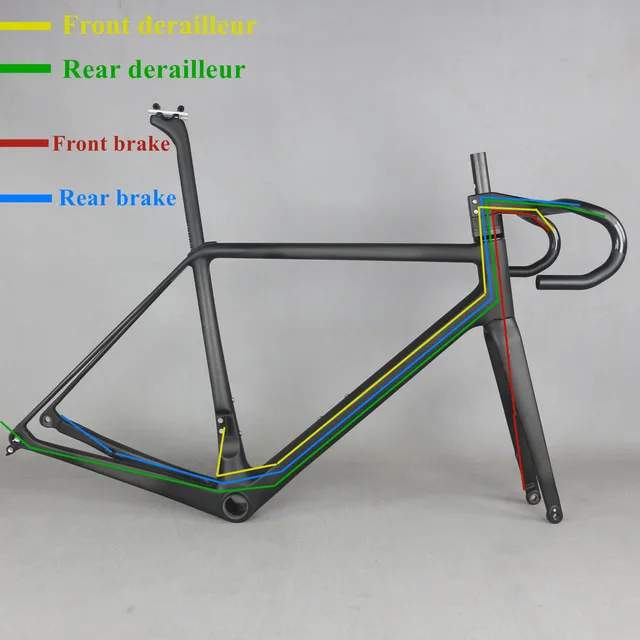 $US $599.61 2021 SERAPH new all inner cable Disc road carbon frame . bicycle frameset include carbon fork carbo