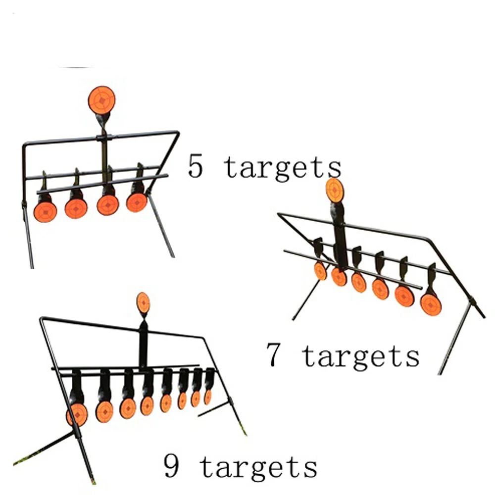 Auto Reset Pistola Ad Aria Spinner Caccia di Destinazione Bersaglio Obiettivi Plinking