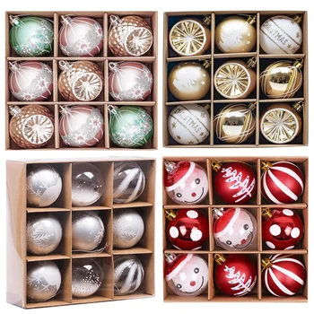 

6cm Christmas Ball Ornaments Xmas Tree Ball Pendants Ornaments for Wedding Party Decoration New Year Party Festive Supplies