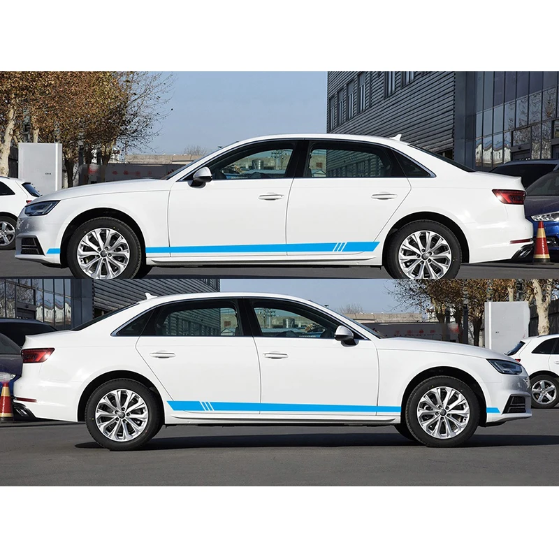 Полосатые наклейки наклейка пленка авто аксессуары 2 шт 220x8 см корпус автомобиля