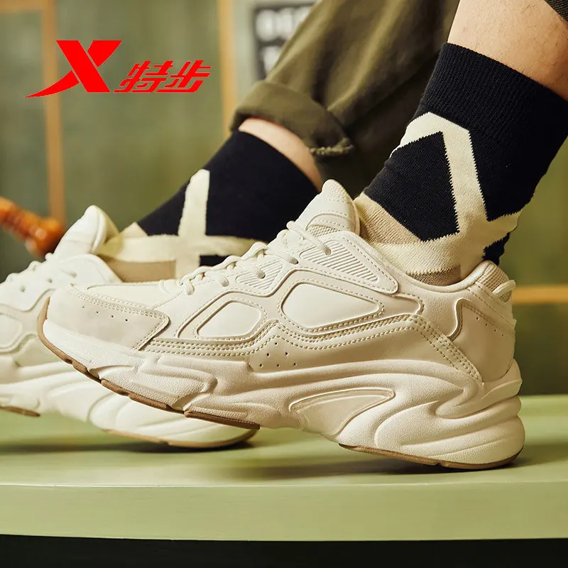 Xtep Новое поступление мужские громоздкие кроссовки модная пара джентльменов для отдыха модная спортивная обувь Лунная обувь 982319392837