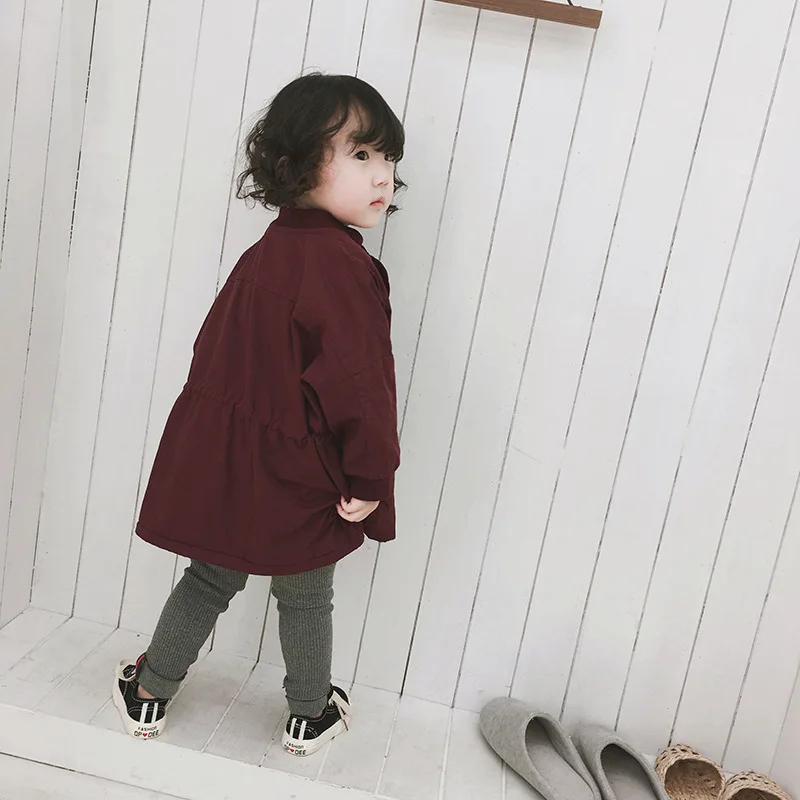 Children's Autumn Winter Korean Boys and Girls with Fleece Overcoat Thickened Jacket Coat kids jacket