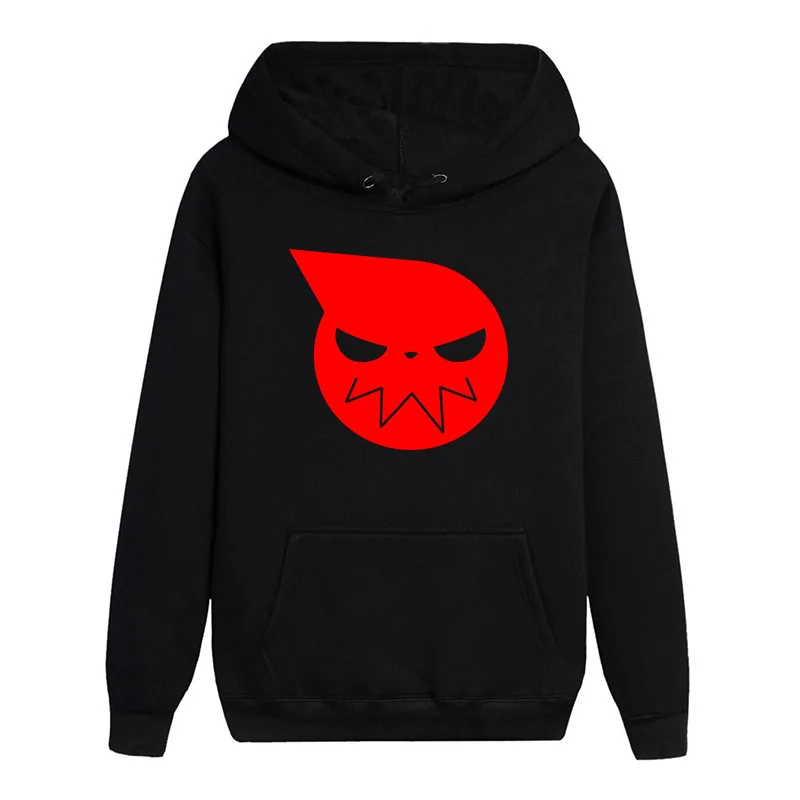Горячая игра Soul Eater Monotone Priness с длинными рукавами фосфоресцирующие худи повседневные толстовки СВОБОДНЫЙ Модный популярный пуловер с капюшоном топы