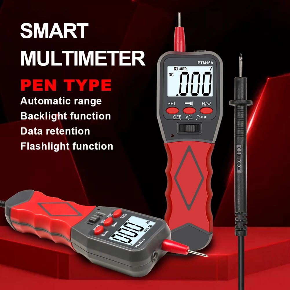 

Digital Multimeter Pen Type Meter Voltage Continuity Examine Type Diode Esr Table Resistance Meter Probe Supplies