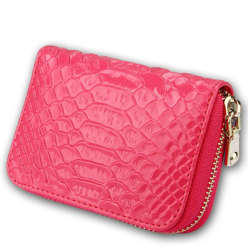 Women Snake pattern Card Wallet New RFID Genuine Leather Fashion Accordion Credit Holder Case Cover housekeeper Purse | Багаж и сумки