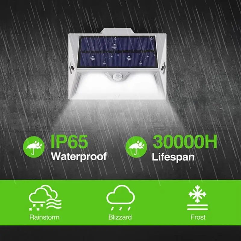Светодиодный светильник на солнечной батарее с дистанционным управлением, энергосберегающий настенный светильник для сада, двора, газона