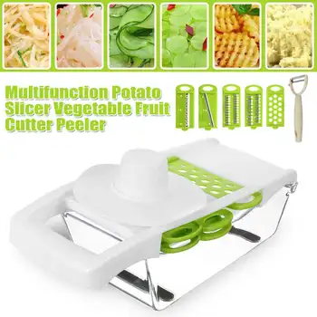 

Multifunctional Vegetable Cutter Fruit Tool Potato Masher Ricer Vegetable 5Blades slicer Peeler Cutter Carrot Shredder Grater