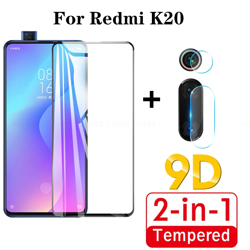 2 в 1 9D Закаленное стекло пленка для Redmi Note 8 8T защита экрана 8A K30 K20 Pro задняя камера