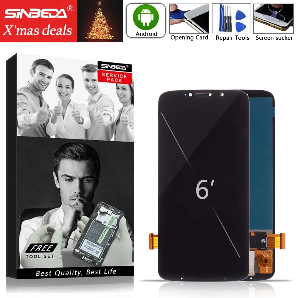 6.01&quot AMOLED For Motorola Moto Z3 Play XT1929 LCD Display Touch Screen Digitizer Assembly | Мобильные телефоны и