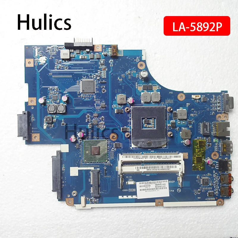 Материнская плата Hulics для ноутбука ACER aspire 5741 5742 материнская LA-5892P MBTVF02001 PGA989 DDR3 |