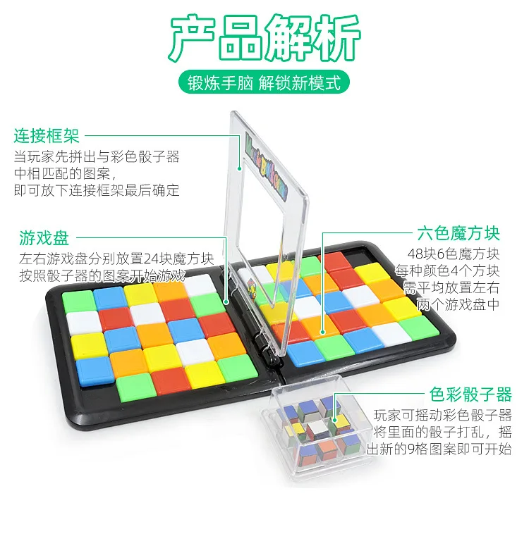 Новый Стиль родитель и ребенок двойной боевой цвет Китай мобильный Кубик Рубика декомпрессии Атлетический цвет Кубик Рубика забавный
