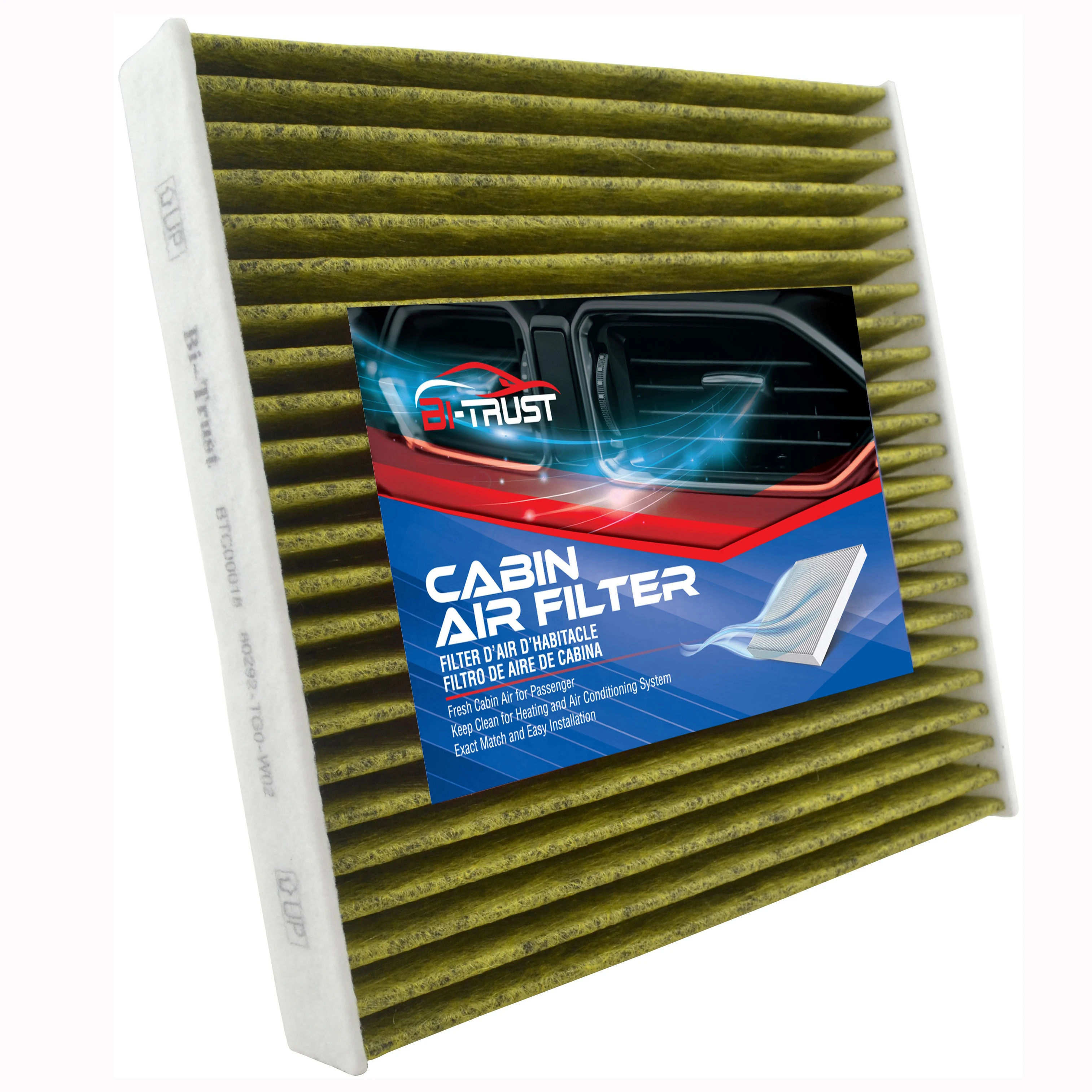 Bi-Trust Combo Set Carbon Engine & Cabin Air Filter for Honda HR-V 1.8L 2016-2018 80292-TBA-A11 CA1205