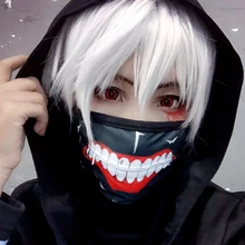 Tokyo Ghoul Carton Face Mask Kim Mu Yan Cosplay Zip Mouth Cover Anime Mouth Mask Fashion Personality Respirator Tokyo Ghoul Carton Face Mask Kim Mu Yan Cosplay Zip Mouth Cover Anime Mouth Mask Fashion Personality Respirator