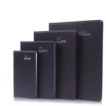 

Shenshi leather face notebook A4 B5 A5 office notebook notebook notebook black leather meeting work notebook nick young girls