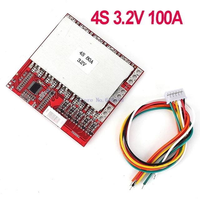 

A7-- 4S 3.2V Lithium Iron Phosphate Battery 12.8V 100A Charging Protector Balanced Function Board