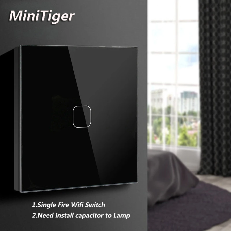 Умный сенсорный выключатель Minitiger с Wi-Fi настенный дистанционным светильник через
