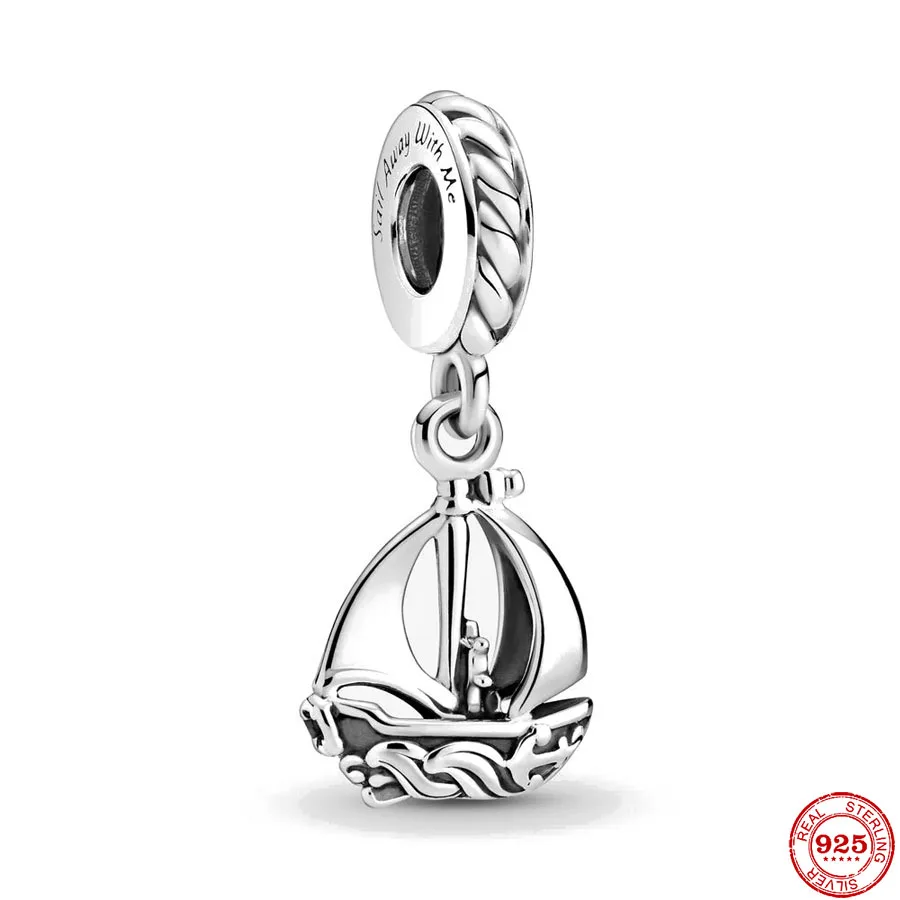 Новый оригинальный серебристый Цвет парусных лодок на крючках Diy бусины