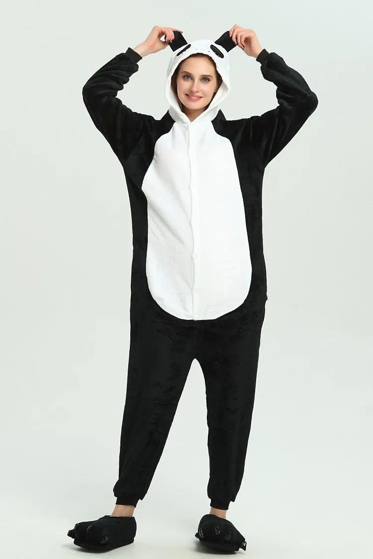 Кигуруми мультфильм Onesie покемон косплей Umbreon пижамы для девочек и женщин взрослых Черный пижамы вечерние комбинезон зимний комбинезон для сна XL