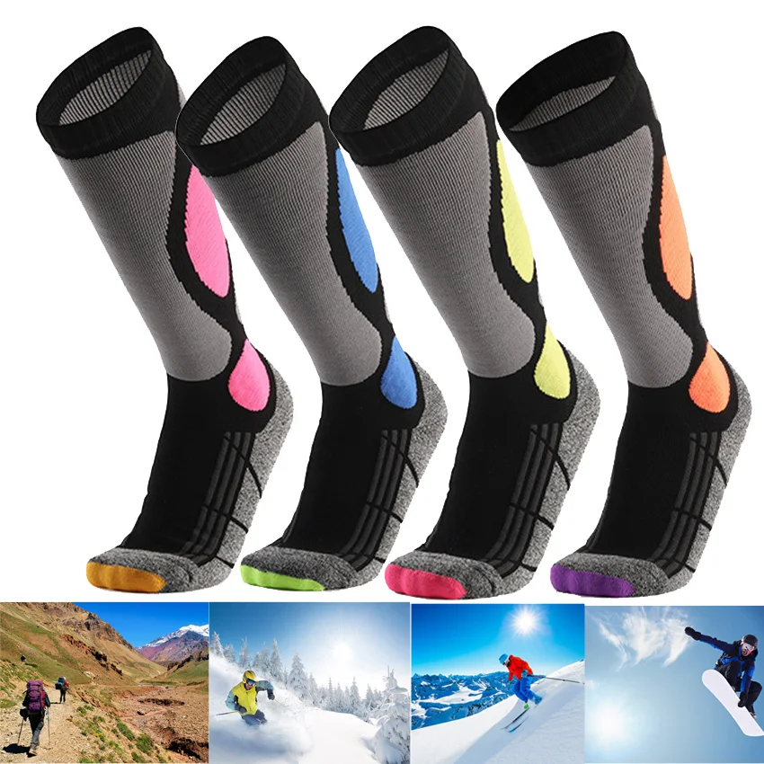 

Winter Warm Thermal Ski Socks Men Women Thick Cotton Sports Snowboard Cycling Skiing Soccer Socks Thermosocks Leg Warmers Sock