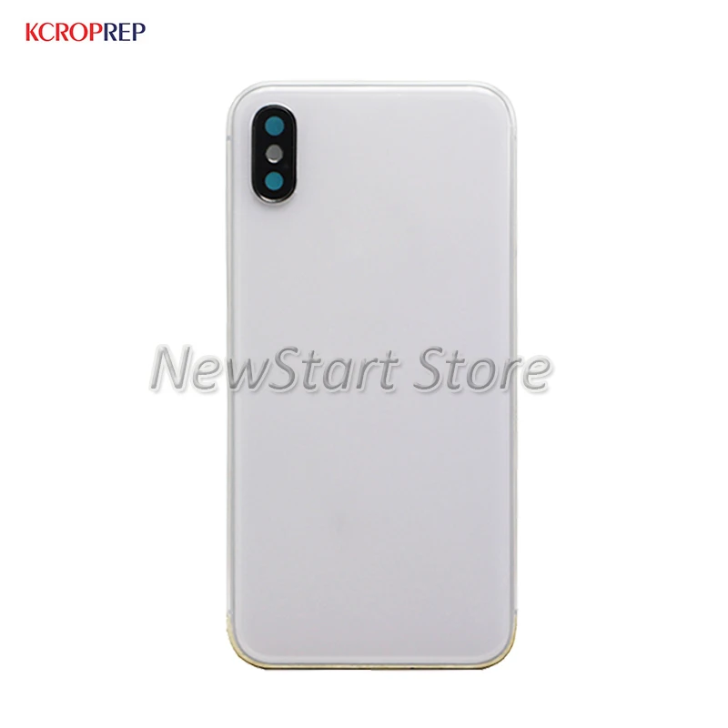 Для Apple iPhone X десять 10 задняя Стекло Батарея крышка средняя рамка чехол Корпус для Apple iPhone A1865 A1901 A1902 крышка Корпус