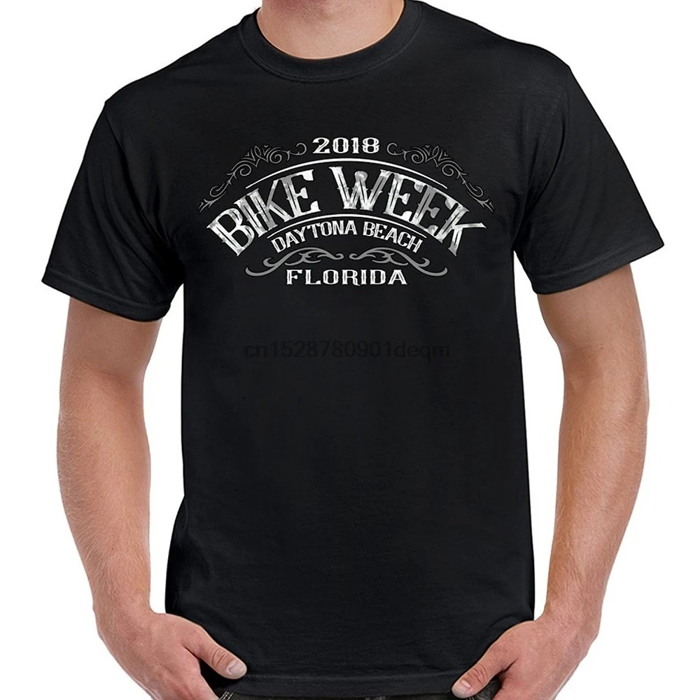 2019 Summer Casual T-Shirt Hipster Fractal Pattern Tees Biker Life Usa Week Daytona Beach Ascended Skull Tee Shirt | Мужская одежда
