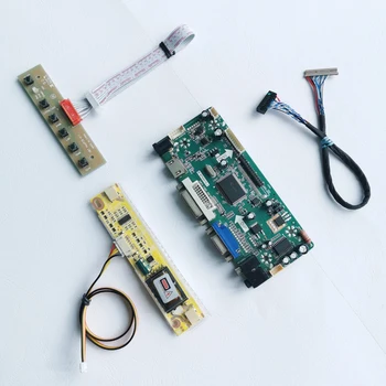 

For CLAA150XG09 CLAA150XP01 15" LVDS 20Pins 1024*768 LCD panel VGA+HDMI+DVI keyboard 2CCFL M.NT68676 screen controller board kit