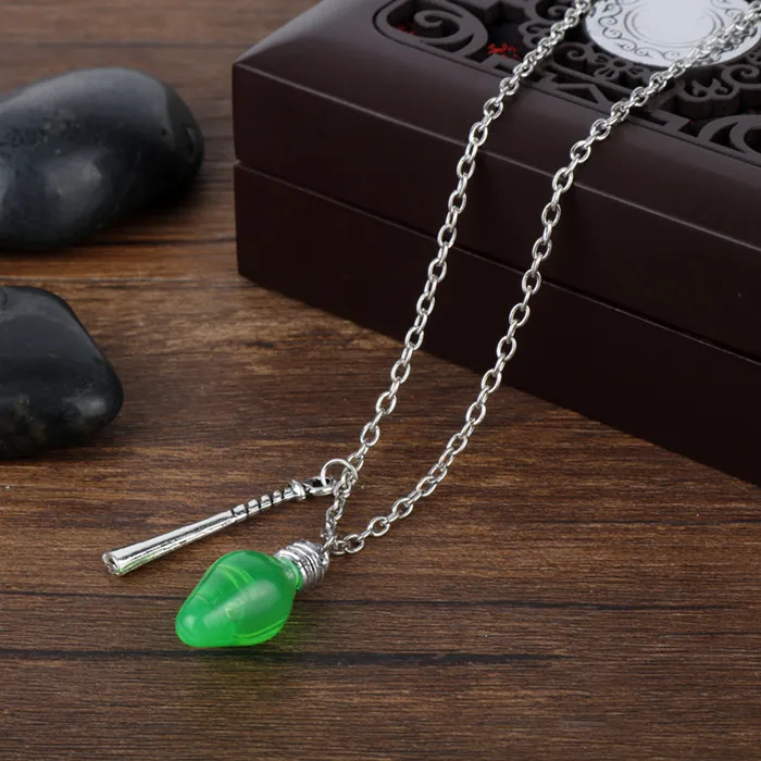 STRANGER THINGS Crystal Beads Alloy Pendant Fashion Alloy Bracelet Christmas Gift For Woman High Quality Jewelry - Окраска металла: green