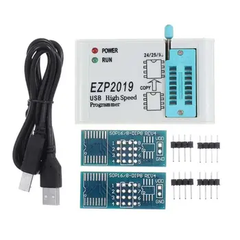 

EZP2019 High Speed USB SPI Programmer Support 24 25 26 93 Series Chips EEPROM 25 Flash Bios with 3 Socket X6HA