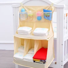 Подвесная сумка для кроватки новорожденных, практичная сумка для хранения пеленок, детские постельные принадлежности, водонепроницаемая подвесная сумка для детской кроватки