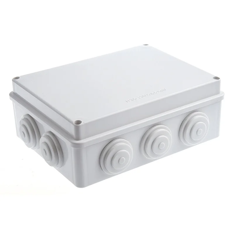 

White ABS IP65 Waterproof EnClosure Junction Box 200mmx155mmx80mm