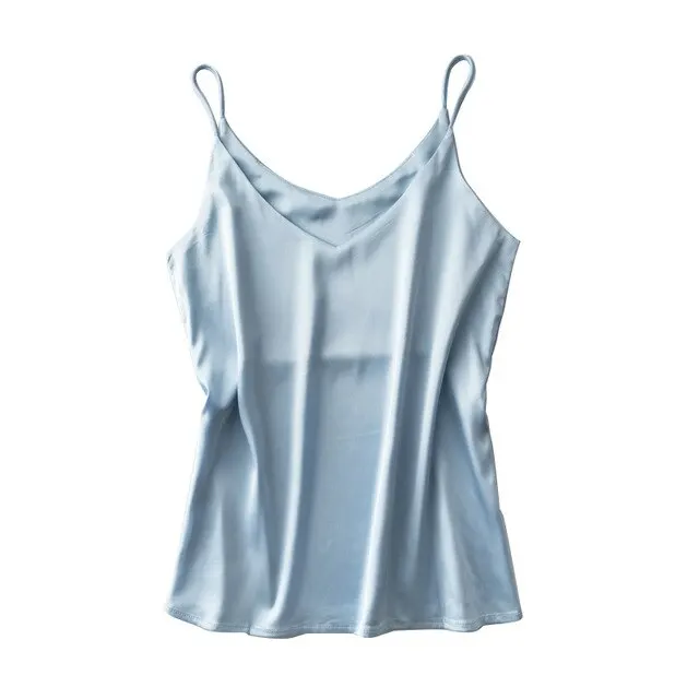 Blue Sling Пижама Женская шелковые пижамы для женщин 7 шт. женские пижамы зимние сексуальная теплая пижама домашняя одежда для женщин мягкий милый Атласный домашний костюм - Цвет: Blue Sling