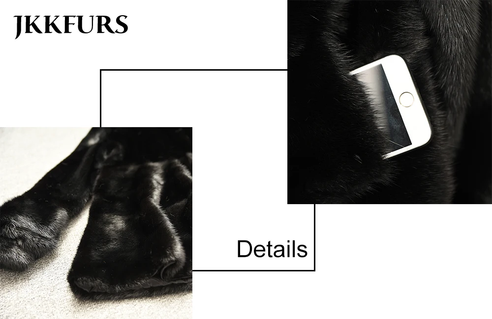 Fashion Women's Real Mink Fur Coat Lady's Winter Warm Fluffy Fur Jacket Top Quality Genuine Mink Female Outerwear S7626
