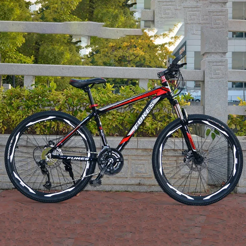 New StyleMountain Bike Aluminum Alloy Frame 27-Speed 26-Inch Straight Bike Double Disc Brake Hard Frame