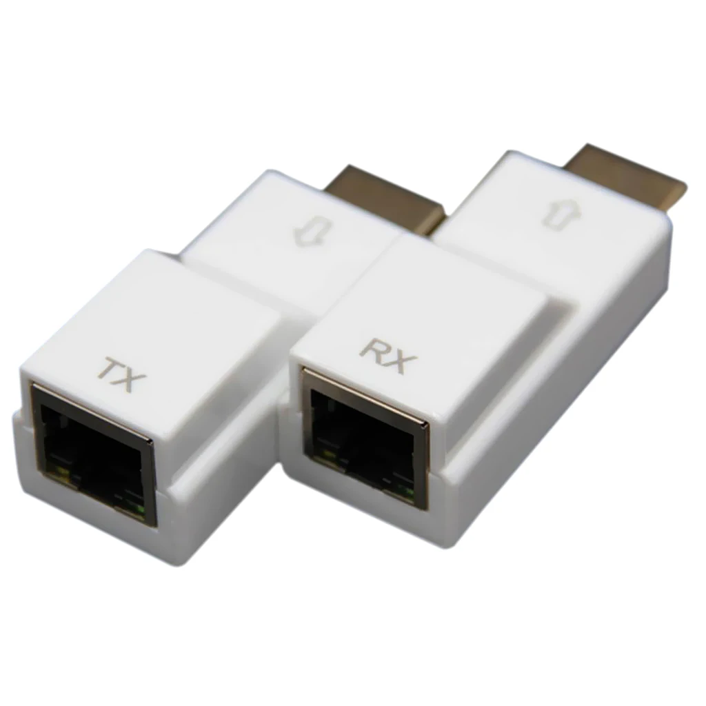 2 шт. HDMI удлинитель для двойной RJ45 по Cat 5e/6 сетевой Ethernet 4K адаптер HD 1080P