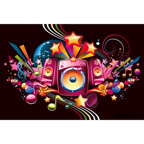 Вечерние фотообои Yeele 80s 90s Disco с красочным цветным музыкальным танцевальным шоу время сценическая фотография фон для фотостудии - Цвет: NBK19455