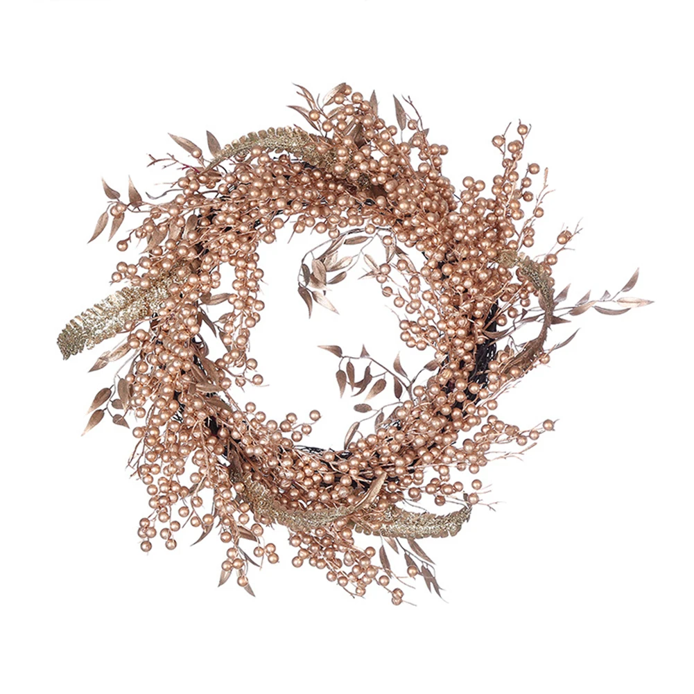 

2019 Round-shaped Rattan Wreath Dried Xmas Garland Wreath Xmas Garland Home Decoration Merry Christmas Tree Ornaments for Door