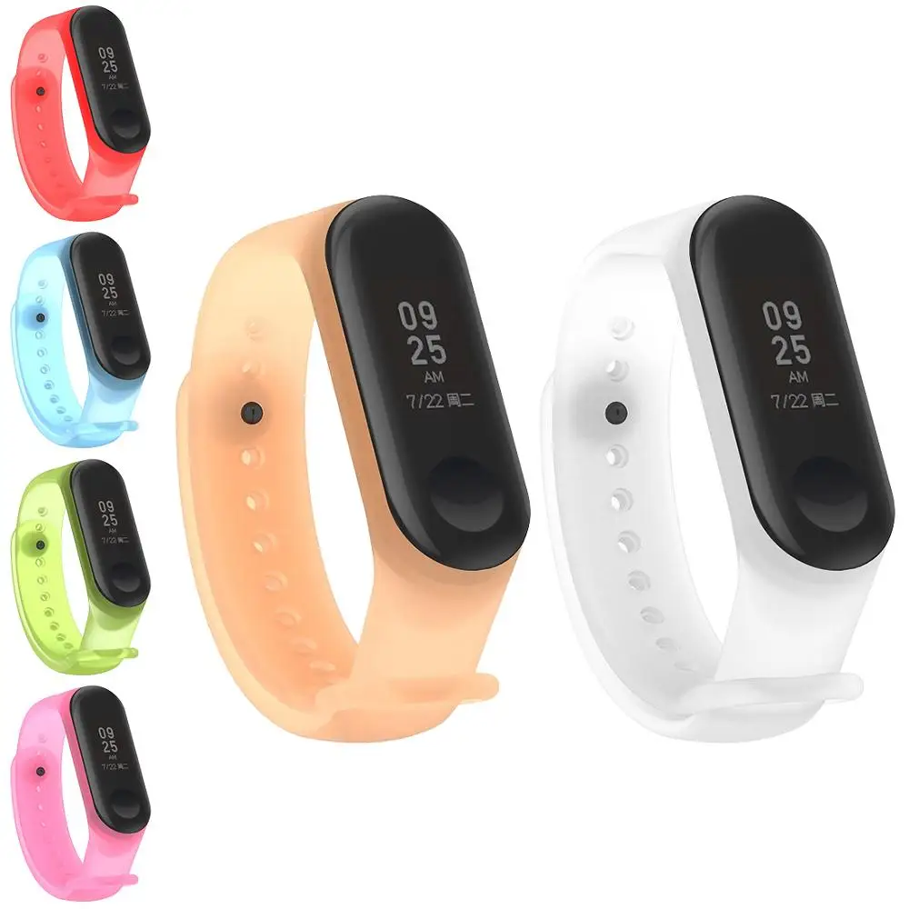 Для mi Band 3 Модный Красочный силиконовый ремешок на запястье для Xiaomi 4 браслет miband