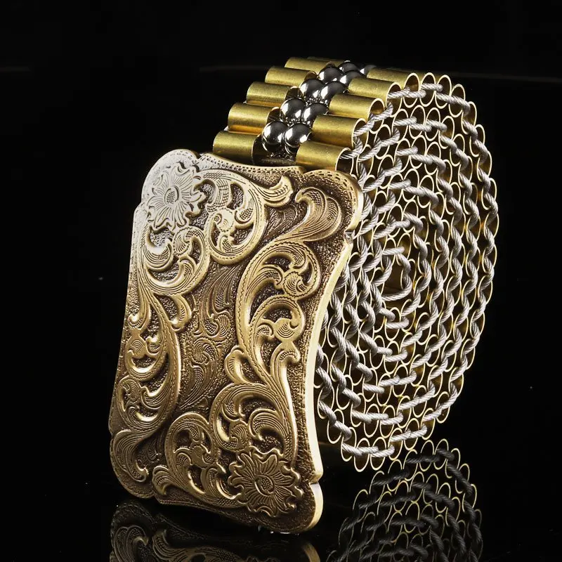 5 tang grass flower metal belt