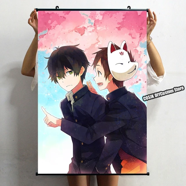Oresuki Ore wo Suki Nano wa Omae Dake ka yo Kisaragi Hinata Anime manga  Poster solid wood hanging scroll with canvas painting - AliExpress