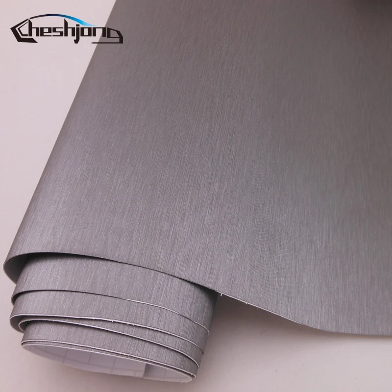 Silver-Brushed-Aluminum-Scooter-Car-Wrap-Vinyl-Motorcycle-Decals-Stickers-Film-with-Air-Bubble-Free--12