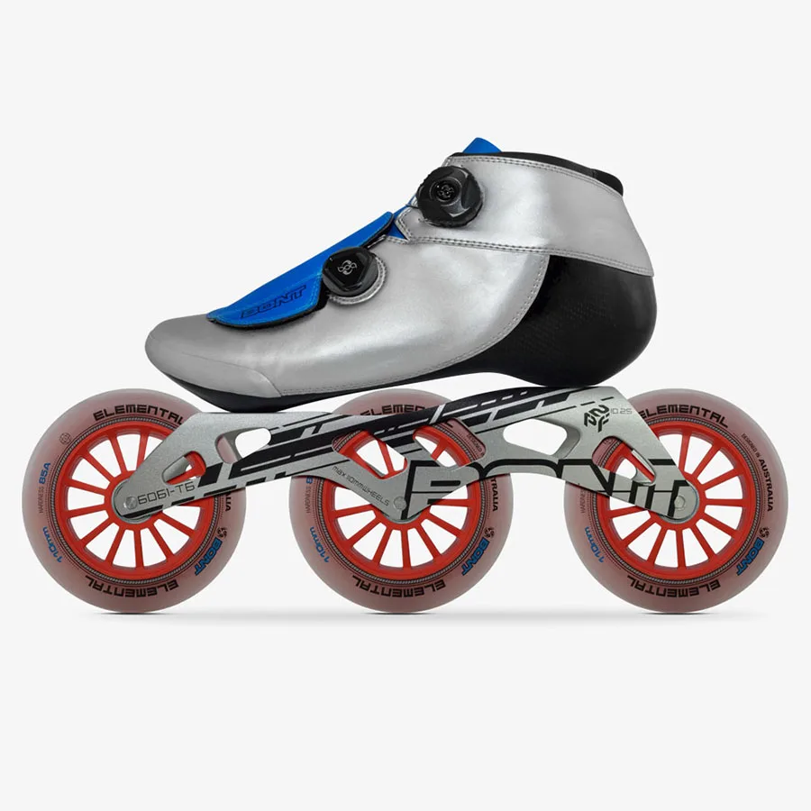 

Original Bont BOA Speed Inline Skates Self-lock Heatmoldable Glass Fiber Boot 6061 Frame Elemental 4*90mm 3*110mm Wheels Patines