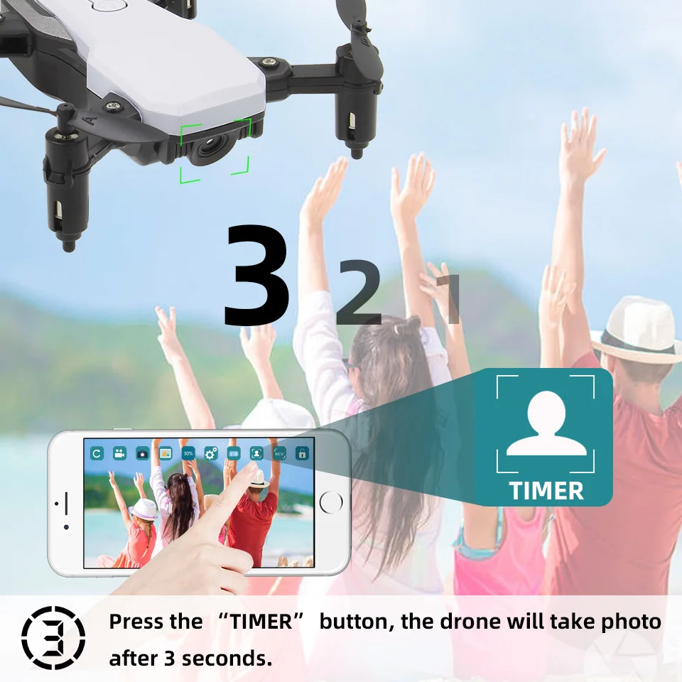 Lanbird мини Радиоуправляемый Дрон с камерой FPV Wifi Пульт дистанционного управления