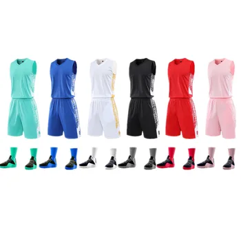 

Basketball Jerseys Uniforms Sports Clothes Jerseys Kids Adult Customized Shirts With Basketball Shorts Men Camisa De Basquete