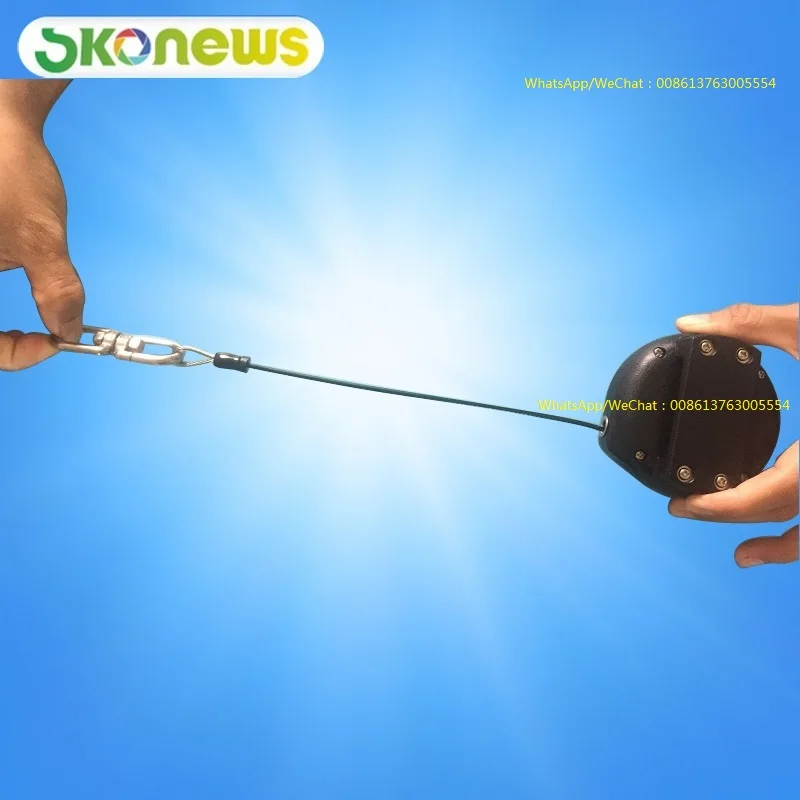10 pcs stainless steel tool Protection anti-drop system steel cord loaded retractable tool lanyard